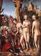 CRANACH, Lucas the Elder The Judgment of Paris fg USA oil painting reproduction